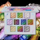 Multichrome Eyeshadow Palette - 10 Colors Shifting Metallic Glitter Makeup  Holo