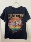 Led Zeppelin Icarus Us Tour 1975 Unisex Size L T Band Shirt Black Vtg Rock