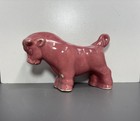 Vtg Usa Pottery Pink Bull Ceramic Planter Vase Succulent Pot