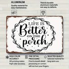 Metal Porch Sign 8x12 Inches Waterproof Wall Decor