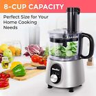Ultra Prep Food Processor Chopper 8 Cup  Silver