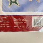 6 Herrschners Sunrise Christas Shining Stars Sequin Bead Christmas Ornament Kit