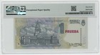 Argentina 1 Peso Nd 1992 P339 pd Pmg 67 Unc Uncirculated Banknote Proof Prueba