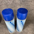 Thermos Metal Vintage Picnic Set Mcm 1960-1970-1980 Blue Lot Of 2 Camping Coffee