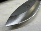 Tops Knives D Fly 4 5 Bushcraft Knife - Black   Leather Sheath - Made In Usa