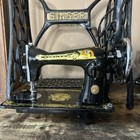 Antique Singer Egyptian Style Sphinx Sewing Machine Set