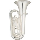 Eastman Ebb231 Student Series 3-valve 3 4 Bbb Tuba Silver Yellow Brass Bell