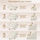 4-step Pet Stairs For High Beds   Sofas  19 6  h Dog Stairs  Beige