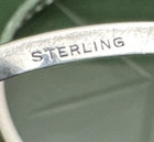 7 Pc Sterling Silver Glass Bottom Coasters W  Caddy Unbranded Dainty   Delicate 