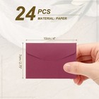 4x2 75 Inch Gift Cards Envelopes  24pcs Mini Envelopes Small Sleeve drak Red