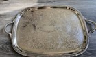 Sheffield Silver Plate Butler Tray Epc  22  X 13   including Handles  