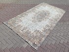 Vintage Anatolia Carpet  Distressed Large Rugs  Handwoven Wool Teppich 64 x117 