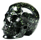 Huge 5 0  Kambaba Jasper Carved Crystal Skull  Super Realistic  Crystal Healing
