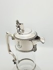 Fabulous Antique Victorian Silver Plated Claret Jug With Lion Finial     C1880