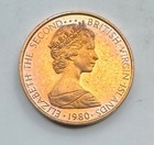 1980 British Virgin Islands 1 Cent Coin - Bird - Caribbean -  Free Shipping