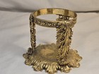 Vtg Hollywood Regency 24kt Gold Plated Ormolu Filigree Vanity Toothbrush Stand