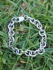 Vtg Solid Sterling Silver Chunky Cable Chain Bracelet 6 75  Or Less 9 9mm 31gr