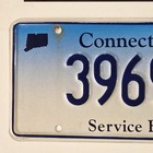 Rare 2007 Connecticut Service Bus License Plate      Original Ct Bus Tag   39695