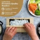  1 Pk Bamboo Sushi Mat - Sushi Roller Mat For Making  Shaping   Molding 1 Pack