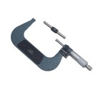 Hfs r  3-4  Mechanical Outside Micrometer Digit Counter Carbide Tips 0 0001 