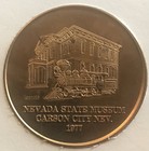 1980 Nevada State Museum Carson City Struck On Original Press Souvenir 1 5  Coin