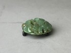 Y7768 Obidome Jade Engraving Sash Clip Brooch Japan Antique Kimono Accessory