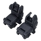 New Flip Up Sight New Generation Front   Rear Back Up Sight Set Black