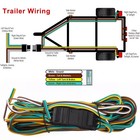 25  4 Pin Flat Trailer Wiring Harness Kit Wishbone Style For Trailer Tail Lights