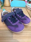 Ten Little Purple Retro Sneakers- Size Toddler 10c  wide Toe Box 