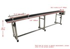 Pvc Belt Industrial Conveyor Length 118  Width 11 8   Stainless Steel Body 110v