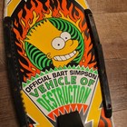 Vintage Bart Simpson Vehicle Of Destruction Skateboard 1990 Sport Fun