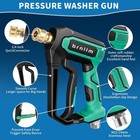 Pressure Washer Gun With Foam Cannon Car Wash Kit  Dual Channels-foam water I   