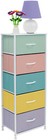 Furniture Dresser W  5 Drawers - Tall Cube Organizer For Kids Bedroom   Toy Room