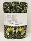 Ikea Karrdunort Full queen Duvet Cover   Pillowcases Dark Green multicolor - New