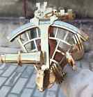 Nautical 9  Brass Working Sextant   Solid Marine Astrolabe Working Navigational