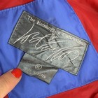 Vintage The Kensington Collection Jacket Mens Medium Blue Hooded Windbreaker