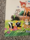 Vintage Smokey Bear Poster Featuring Disney s Bambi 1970s Cardboard 18x13  Rare 