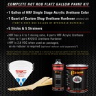 Arctic White Hot Rod Flatz Flat Matte Satin Urethane Auto Car Paint  Gallon Kit