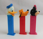 Lot Of 3 Disney Mickey   Friends Pez Dispensers Pluto  Minnie    Donald  c 