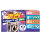 Purina Friskies Pate Wet Cat Food Variety Pack Seafood   Chicken Pate  80  5 5oz