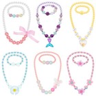 6 Sets Toddler Jewelry For Girls - Beaded Necklaces   Bracelets  Dress Up Gifts 