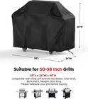 Bbq Gas Grill Cover 57 Inch Barbecue Waterproof Outdoor Heavy Duty Uv Protection