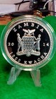 Zambia 1000 Kwacha 2014 Unc Grevy s Zebra Silver Plated Colorized Coin