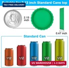 6 Pack Silicone Soda Can Cover Lids  Reusable Soda Can Lids Beer Can Covers Pop