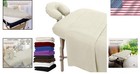 Comfort Fit Extra Thick Massage Table Sheets - 3 Piece Set In Natural Flannel