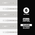 Sakura 57906 6-piece Gelly Roll 1 Count  pack Of 6   Stardust 6-pc Clear 