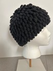 Bamileke Nudu Luxury 100  Cashmere Billy G Rocker Hat 23 5  - 24  Cariaggi Yarn