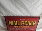 Mail Pouch Hand Painted Sign Harley Warrick 1994 Signed  16  X 9 5   bya
