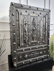 18th Century Wrought Iron Italian Antique Hobnail Safe Strong Box Iron Chest