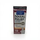 12 Pack - Family Care Decongestant Pump Mist Spray - 0 5fl Oz Nasal Spray Relief